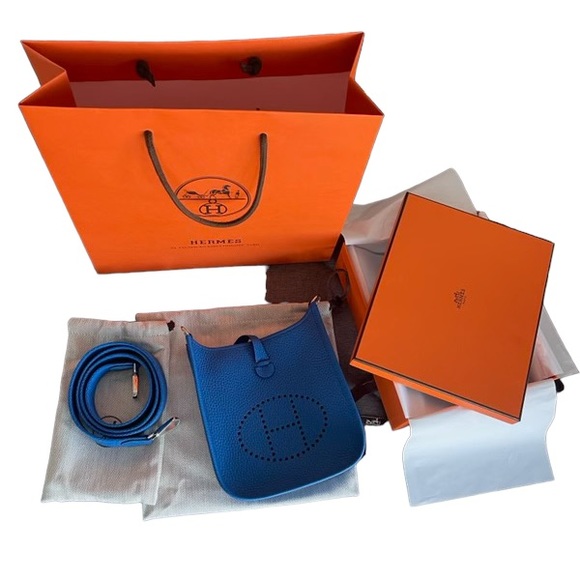 Hermes Bleu Hydra Mini (TPM) Evelyne NWT - Picture 2 of 3